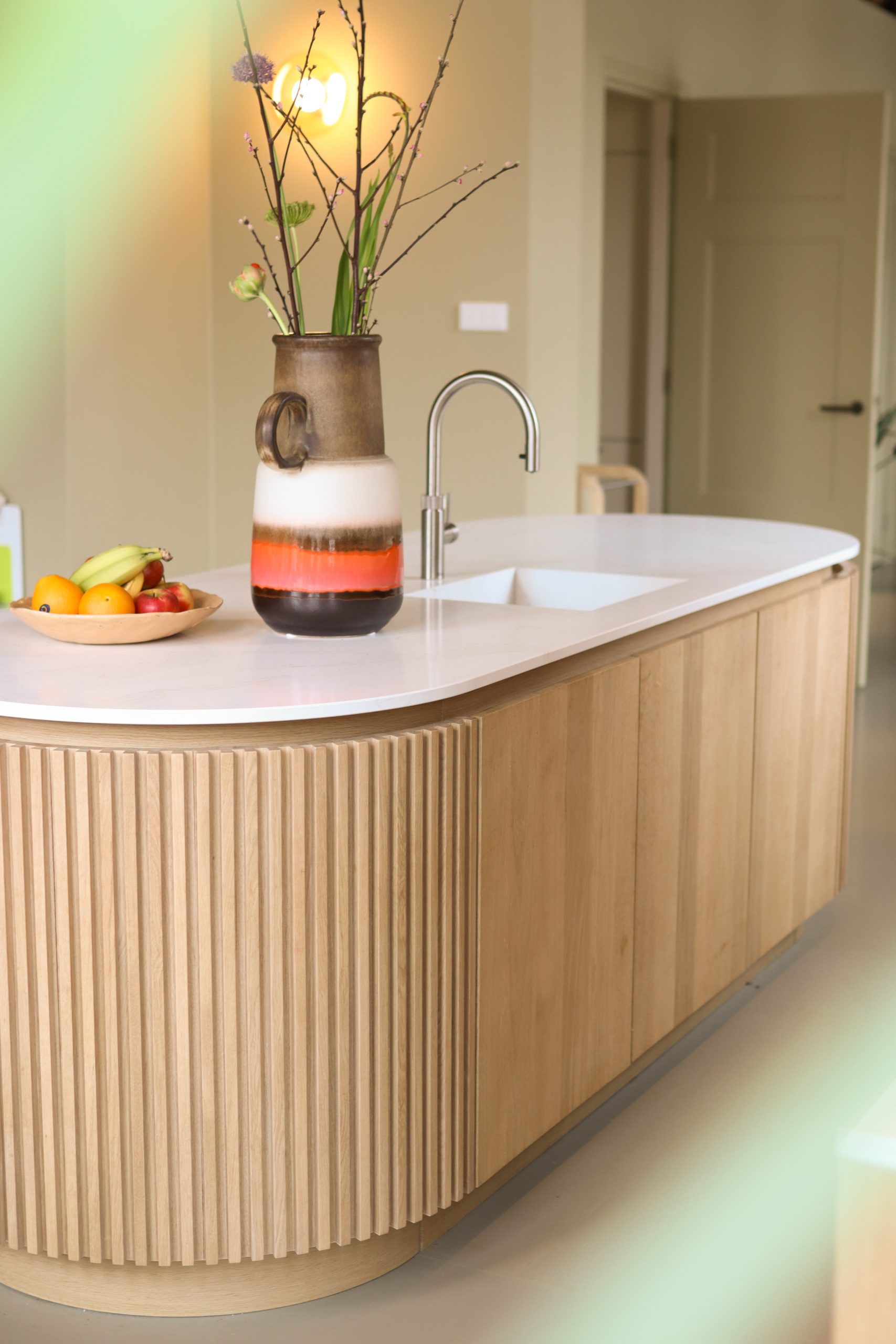 Keuken werkblad met accessoires